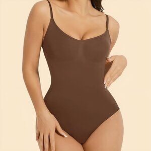 SHAPEWEAR Women's Body Suit - Butt Lifter - Tummy Control - BROWN - 2XL - 3XL
